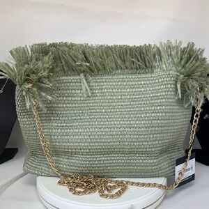 Woven Fringe crossbody bag NWT